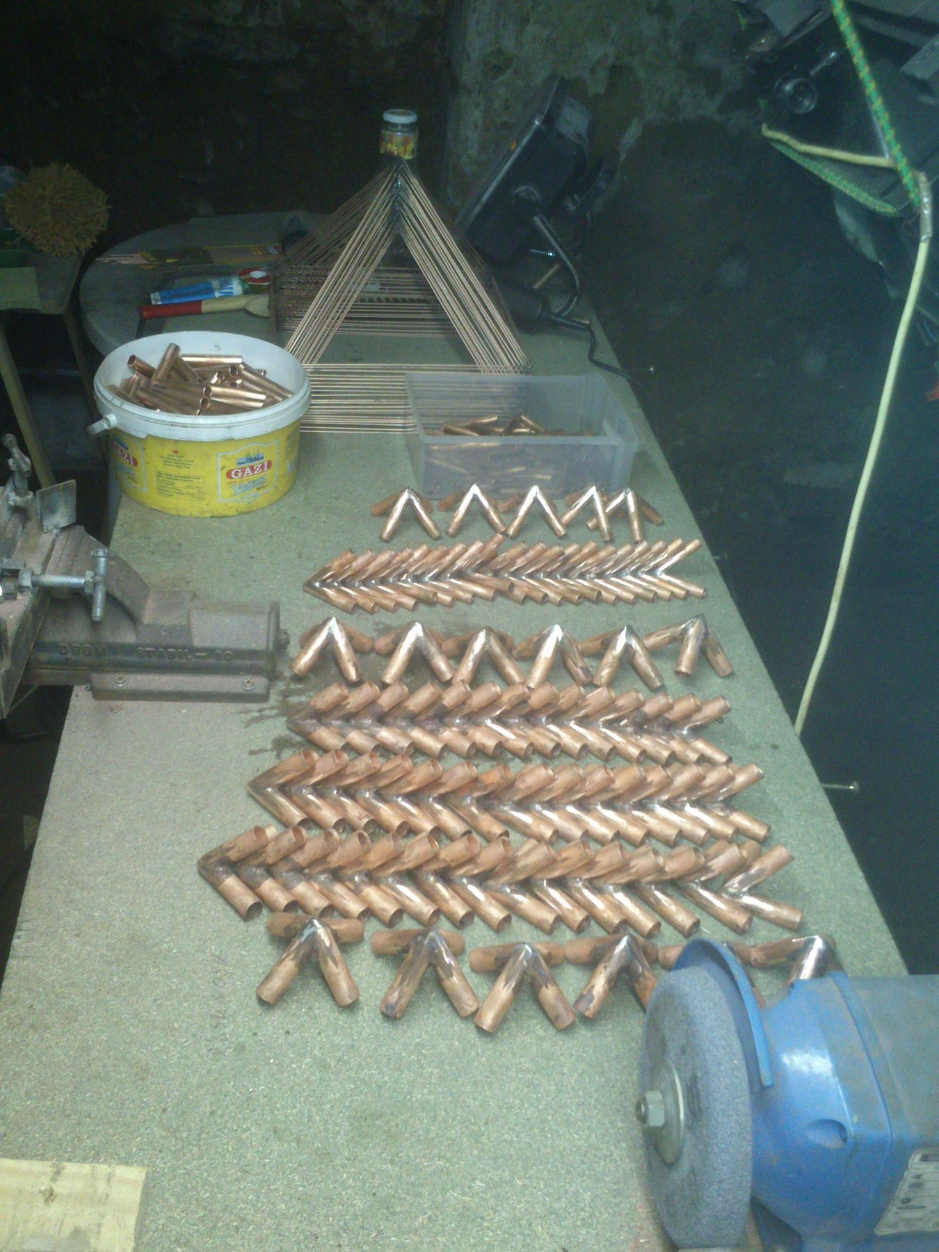 Archive d’atelier : fabrication métallique et pyramides BSA Concept — 2013