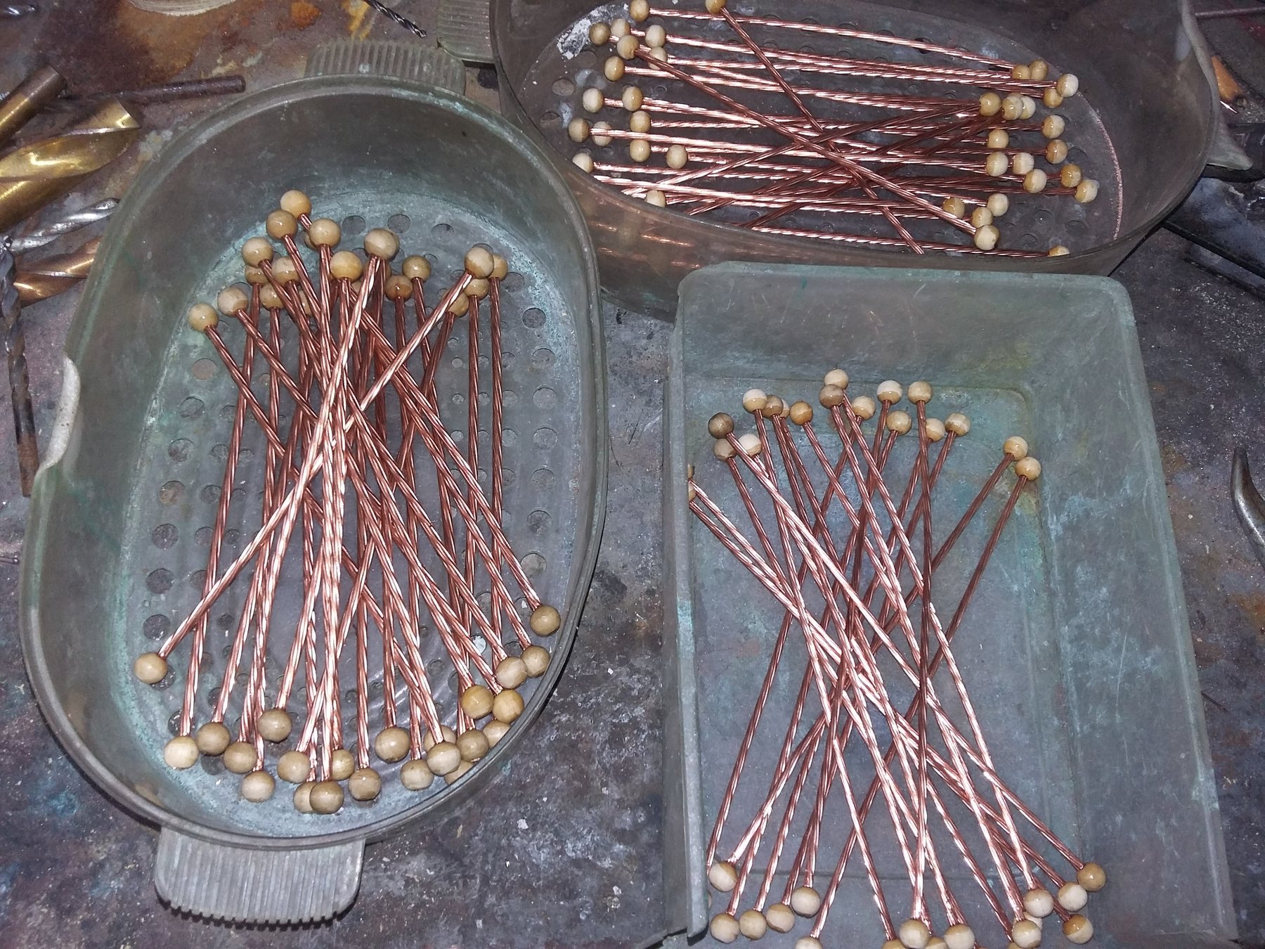 Fabrication artisanale BSA Concept : cuivre, connecteurs et structures — 2015
