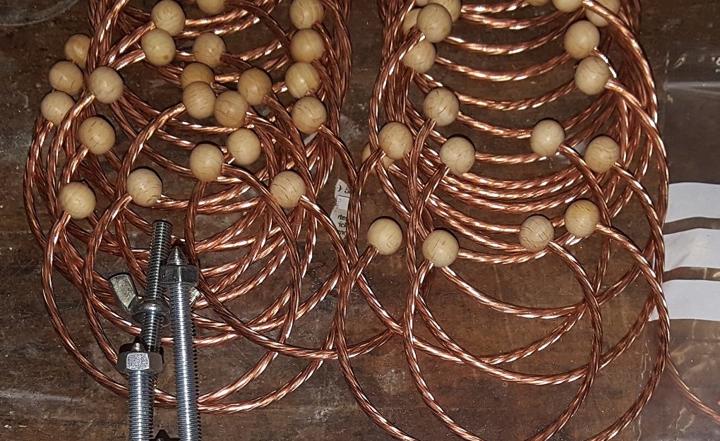 Fabrication artisanale BSA Concept : cuivre, connecteurs et structures — 2017