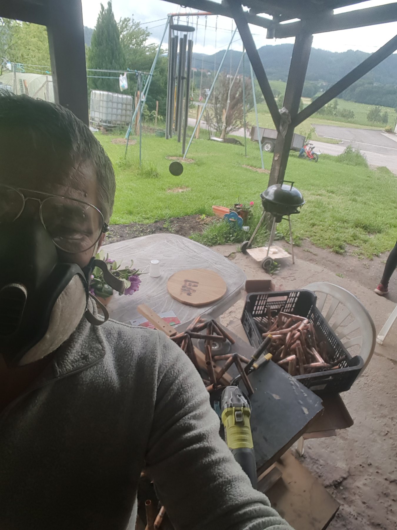 Fabrication artisanale BSA Concept : cuivre, connecteurs et structures — 2018