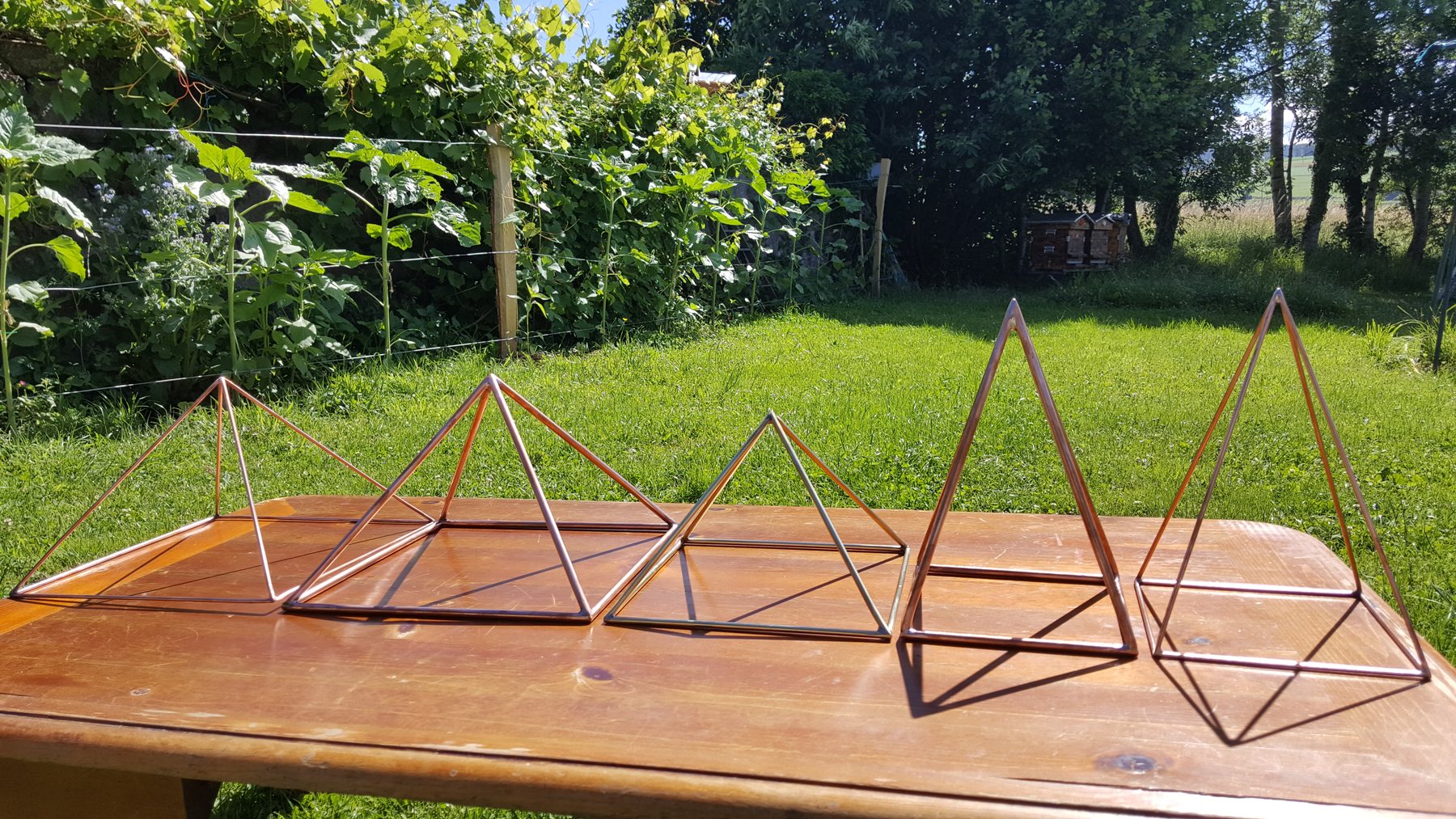 Fabrication artisanale BSA Concept : cuivre, connecteurs et structures — 2018