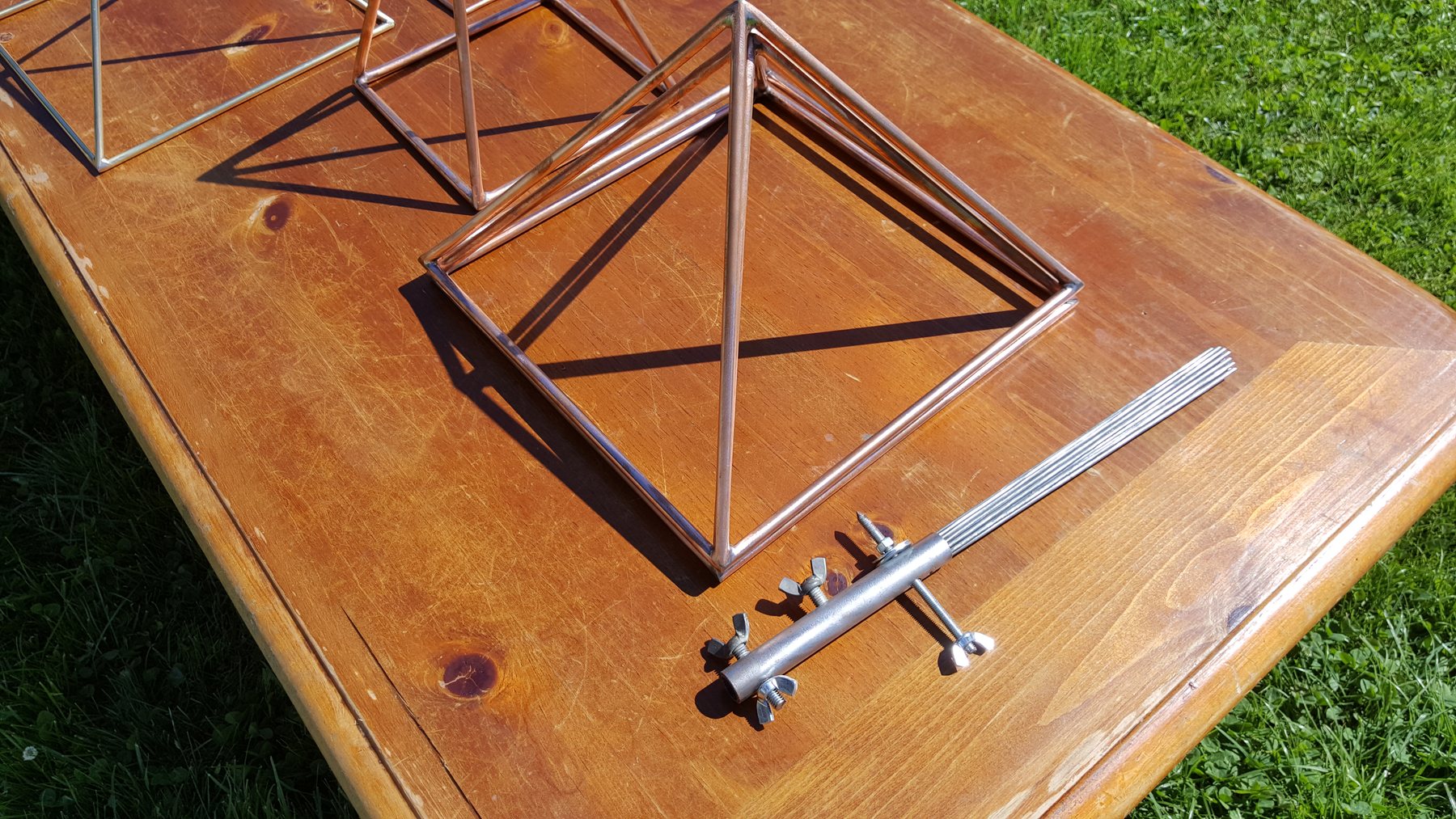 Fabrication artisanale BSA Concept : cuivre, connecteurs et structures — 2018